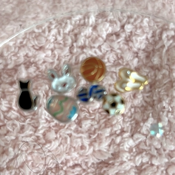 Vintage Glass Heart Locket Toggle Bracelet - Picture 10 of 11